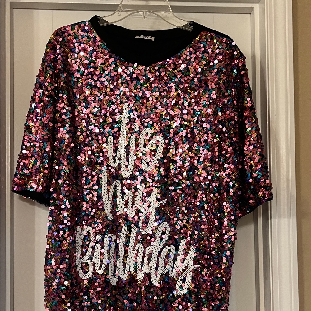 Why Dress Sequin It’s My Birthday Top